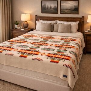 Pendleton Beaver State Wool Blanket | Robes & Shawls | USA Made 86x86